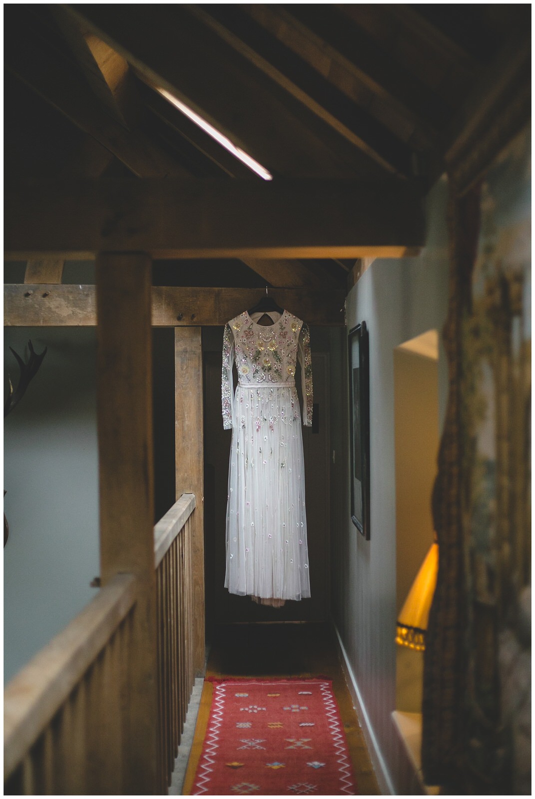 Needle and thread floor length sequins wedding dress 