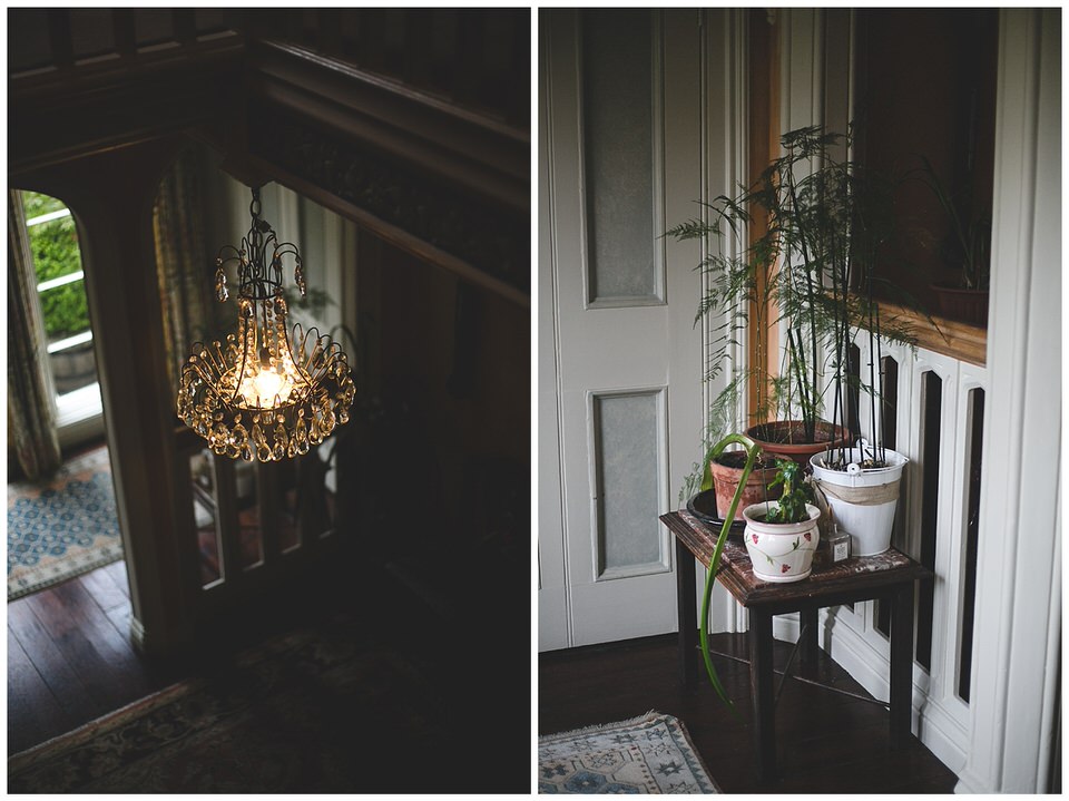 Interior light fitting & plant pots