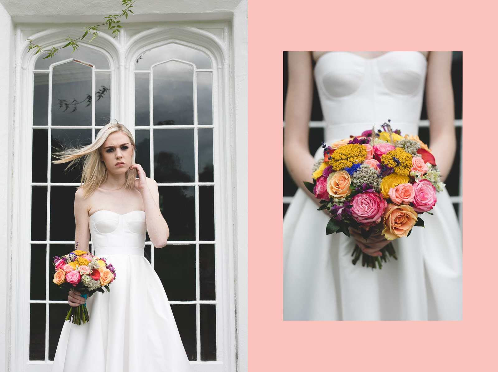 Wes Anderson styled wedding shoot