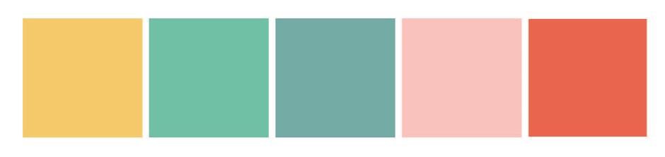 Wes Anderson pastel colour palette 