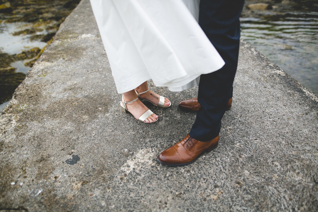 Wedding day details & close-up of shoes