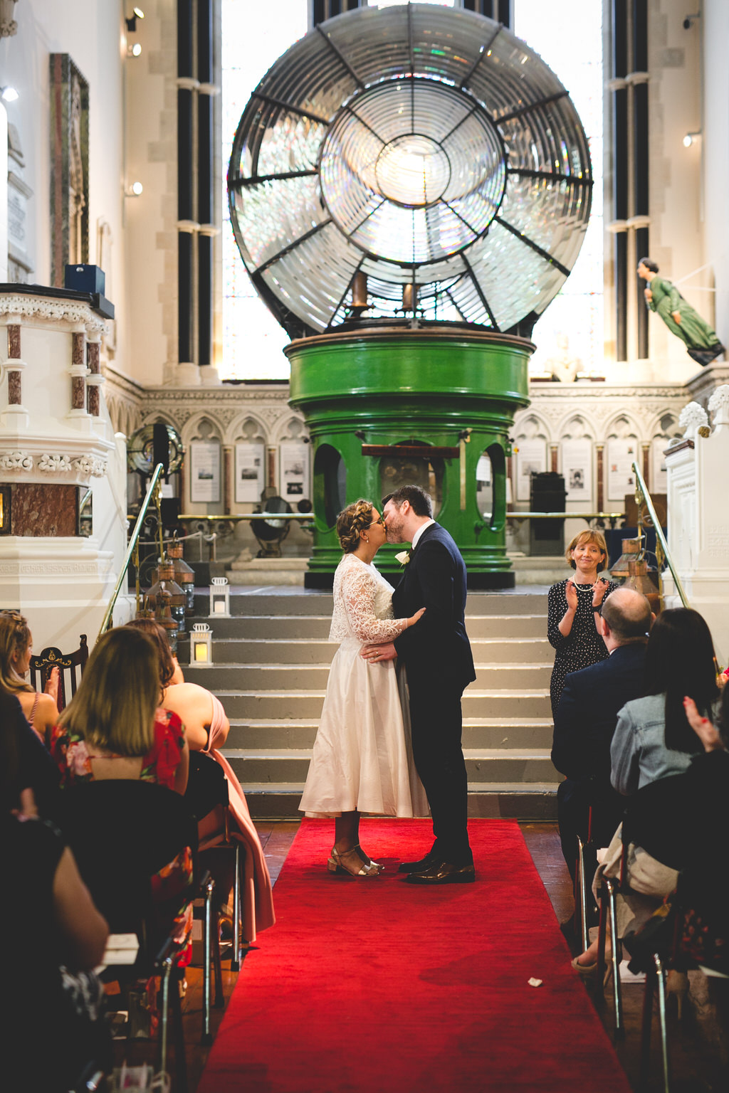 First kiss as husband & wife