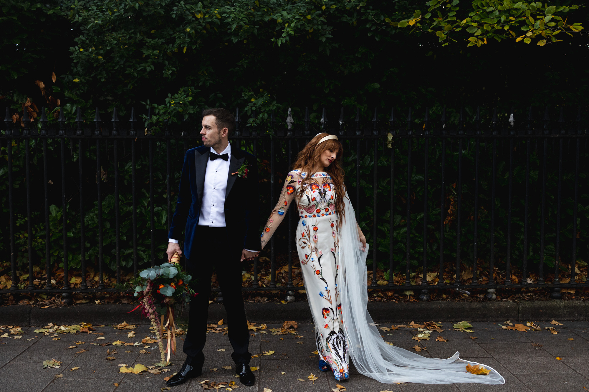 Mimi & Ryan's Colourful Autumn Stephens Green Club Wedding